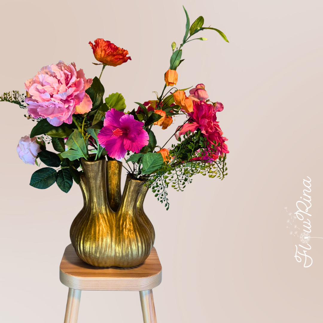 Tuitvaas goud Bloemenpracht